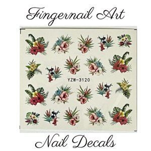 Fingernail Art Nail Decals Waterslide Transfer Stickers